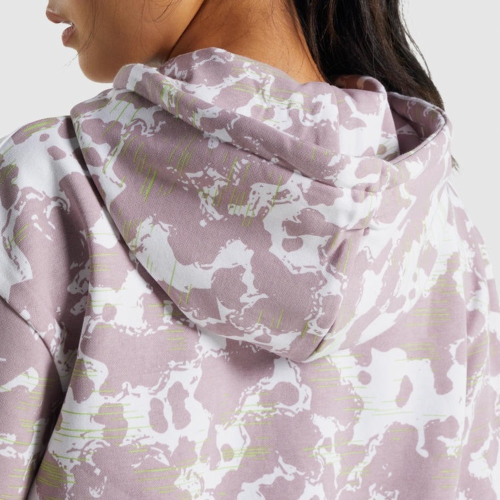 Gymshark Camo Graphic Oversized Hoodie Size XS - Picture 9 of 10